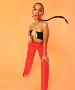 Kaiia LOOP RUCHING CHAIN STRAP BRA TOP BLACK 17 Kaiia LOOP RUCHING CHAIN STRAP BRA TOP BLACK