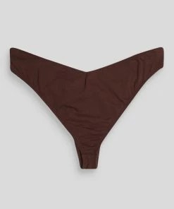 Kaiia CLOTHING CURVE V FRONT KNICKER CHOCOLATE 7 Kaiia CLOTHING CURVE V FRONT KNICKER CHOCOLATE