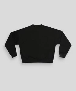 Kaiia HAWAII EMBROIDERED SWEATSHIRT BLACK CLOTHING