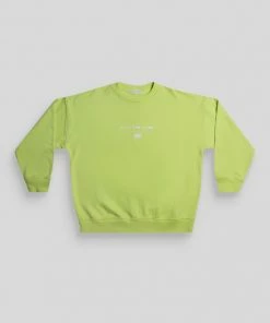 Kaiia GRAPHIC OVERSIZED SWEATSHIRT LIME CLOTHING