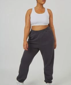 Kaiia CURVE 90S OVERSIZED JOGGERS DARK GREY