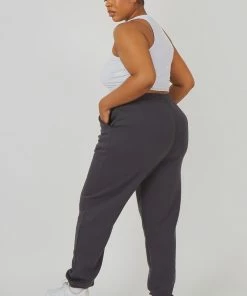 Kaiia CURVE 90S OVERSIZED JOGGERS DARK GREY