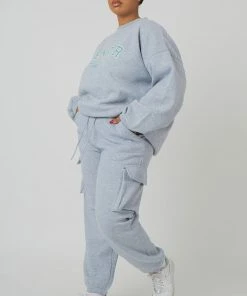 Kaiia CURVE CARGO JOGGERS GREY MARL