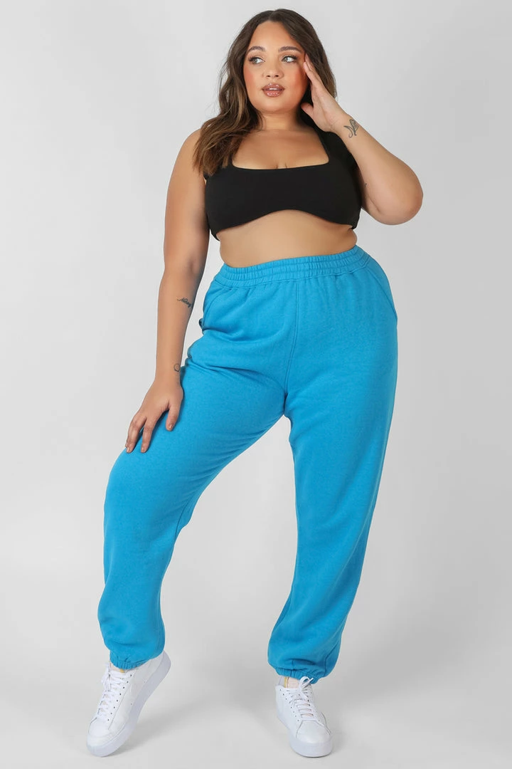 Kaiia CLOTHING CURVE 90'S JOGGERS AI BLUE 3 Kaiia CLOTHING CURVE 90'S JOGGERS AI BLUE