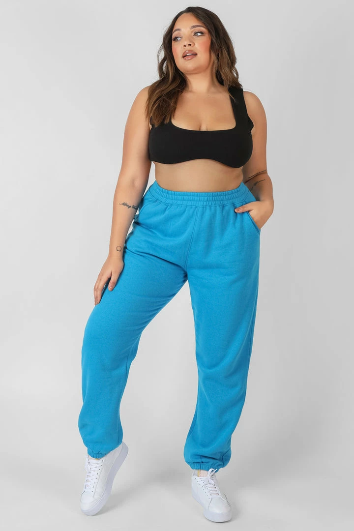 Kaiia CLOTHING CURVE 90'S JOGGERS AI BLUE 4 Kaiia CLOTHING CURVE 90'S JOGGERS AI BLUE