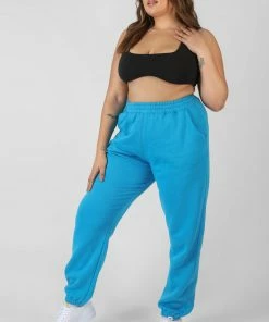 Kaiia CLOTHING CURVE 90'S JOGGERS AI BLUE 9 Kaiia CLOTHING CURVE 90'S JOGGERS AI BLUE