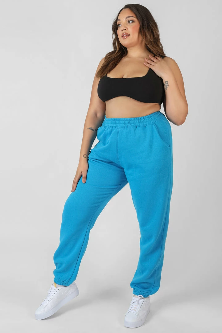 Kaiia CLOTHING CURVE 90'S JOGGERS AI BLUE 5 Kaiia CLOTHING CURVE 90'S JOGGERS AI BLUE