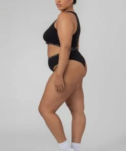 CLOTHING CURVE KAIIA ELASTIC HIGHWAISTED BRIEF BLACK