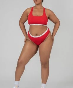 CURVE KAIIA ELASTIC HIGHWAISTED BRIEF RED