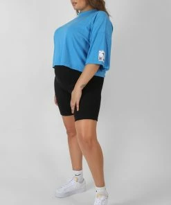 Kaiia CLOTHING CURVE RIB CYCLING SHORTS BLACK