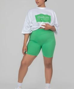 Kaiia CURVE OVERSIZED BRISBANE T SHIRT WHITE