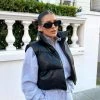 Kaiia PU CROPPED GILET BLACK CLOTHING