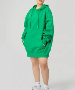 Kaiia OVERSIZED SWEAT HOODIE GREEN CLOTHING