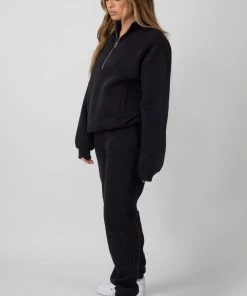 Kaiia CLOTHING 90S OVERSIZED JOGGERS BLACK