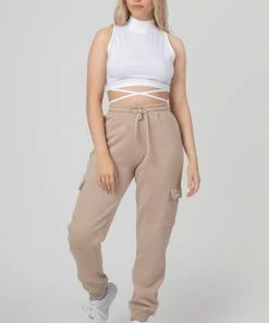 Kaiia CARGO JOGGERS LIGHT TAUPE