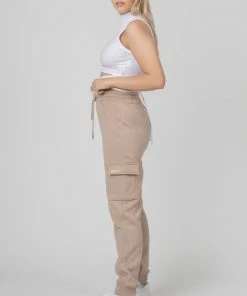 Kaiia CARGO JOGGERS LIGHT TAUPE