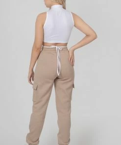 Kaiia CARGO JOGGERS LIGHT TAUPE