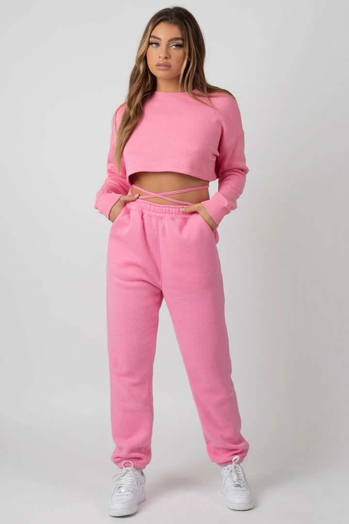 Kaiia CLOTHING OVERSIZED FIT STRAPPY 90S JOGGERS PINK 4 Kaiia CLOTHING OVERSIZED FIT STRAPPY 90S JOGGERS PINK