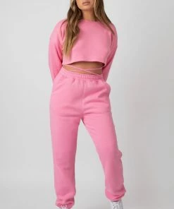 Kaiia CLOTHING OVERSIZED FIT STRAPPY 90S JOGGERS PINK 11 Kaiia CLOTHING OVERSIZED FIT STRAPPY 90S JOGGERS PINK