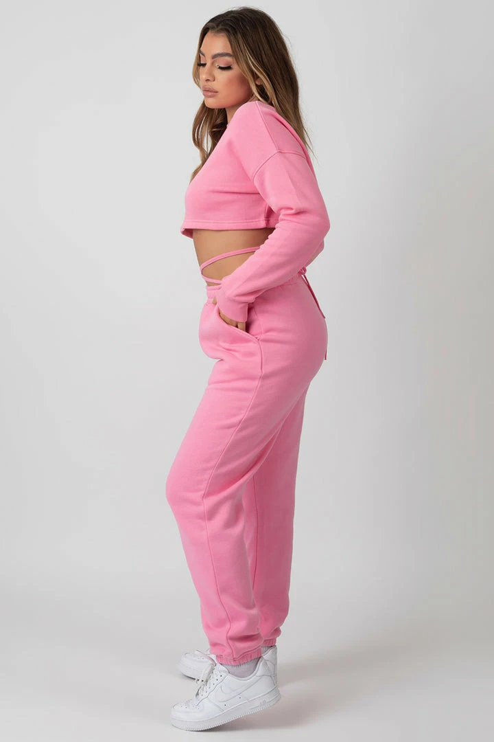 Kaiia CLOTHING OVERSIZED FIT STRAPPY 90S JOGGERS PINK 7 Kaiia CLOTHING OVERSIZED FIT STRAPPY 90S JOGGERS PINK