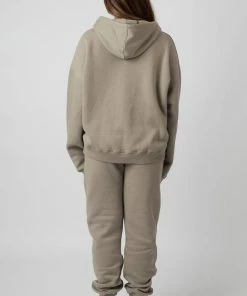 Kaiia CLOTHING OVERSIZED FIT PRINTED JOGGERS ELM