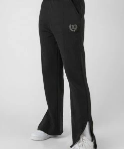 CLOTHING KAIIA TONAL EMBROIDERED JOGGERS BLACK