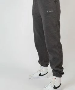 CLOTHING KAIIA EMBROIDERED JOGGERS WASHED CHARCOAL