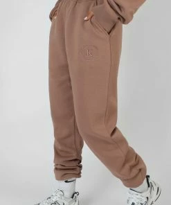 Kaiia EMBROIDERED 90'S JOGGERS FRAPPE CLOTHING