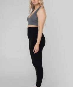 Kaiia RIB STIRRUP LEGGING BLACK