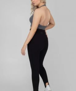 Kaiia RIB STIRRUP LEGGING BLACK