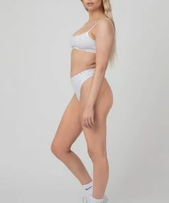 KAIIA ELASTIC HIGHWAISTED BRIEF GREY MARL