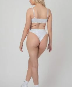 KAIIA ELASTIC HIGHWAISTED BRIEF GREY MARL