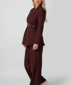 Kaiia BELTED BOXY BLAZER PORT CLOTHING