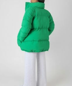 Kaiia PADDED TRAPEZE PUFFER GREEN