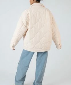 Kaiia ONION QUILT SHACKET ECRU CLOTHING
