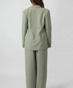 Kaiia PREMIUM OBI BELT BLAZER SAGE