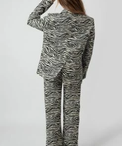 Kaiia OVERSIZED RELAXED BLAZER ZEBRA CLOTHING