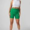 Kaiia CLOTHING TIE WAIST CYCLING SHORTS GREEN