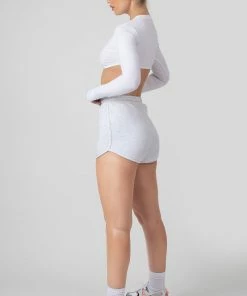 Kaiia CLOTHING BOOTY SHORT OATMEAL MARL