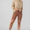 Kaiia HIGH WAISTED JERSEY CYCLING SHORTS CINNAMON
