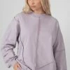 Kaiia OVERSIZED EXPOSED SEAM DETAIL SWEATSHIRT LILAC CLOTHING