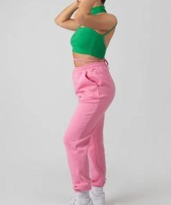 Kaiia CLOTHING HIGH NECK CUT OUT STRAPPY BRALET GREEN