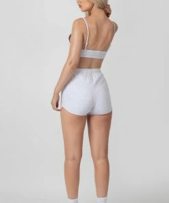 Kaiia TRIANGLE RIBBED BRALET OATMEAL MARL