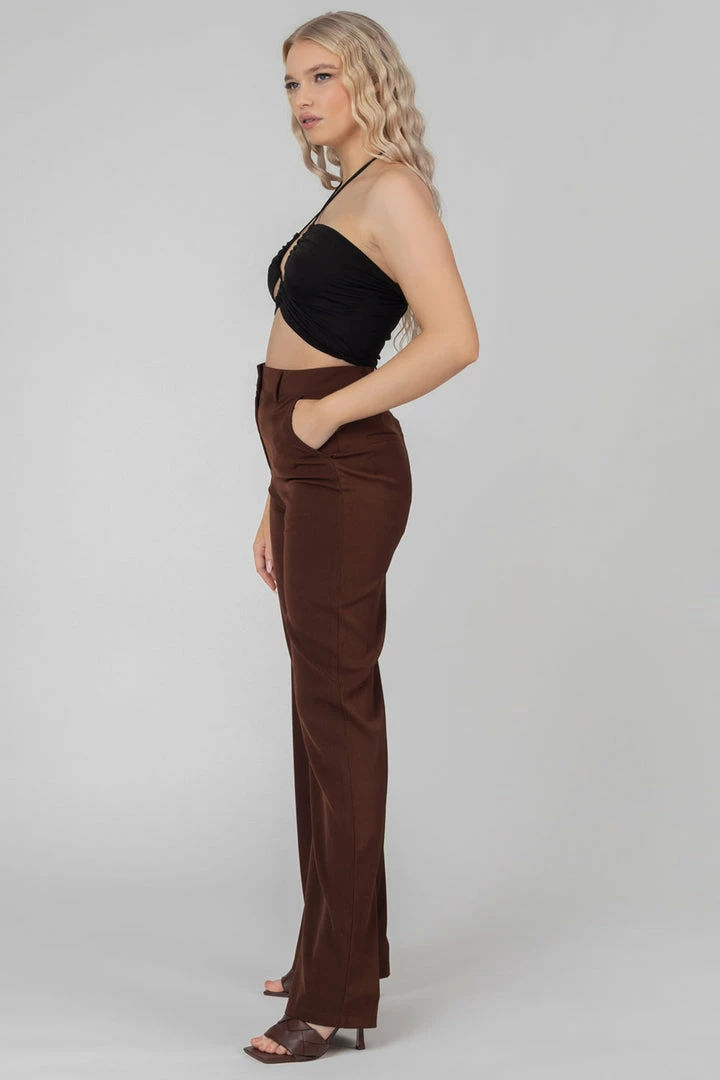 Kaiia SLINKY LOOP RUCHING CROP TOP BLACK CLOTHING 8 Kaiia SLINKY LOOP RUCHING CROP TOP BLACK CLOTHING