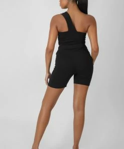 Kaiia ASYMMETRIC BRALET BLACK CLOTHING