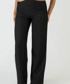 Kaiia CLOTHING CHAIN DETAIL TROUSER BLACK 11 Kaiia CLOTHING CHAIN DETAIL TROUSER BLACK