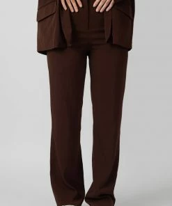 Kaiia DAD TROUSER CHOCOLATE