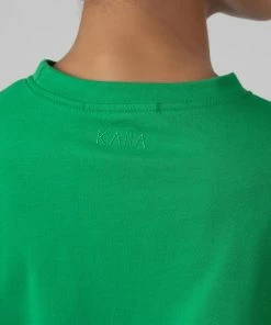 Kaiia LONG SLEEVE OVERSIZED T SHIRT GREEN CLOTHING