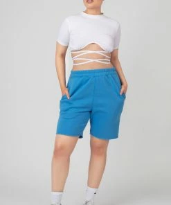 Kaiia UNDERBUST DETAIL STRAPPY CROP TOP WHITE CLOTHING