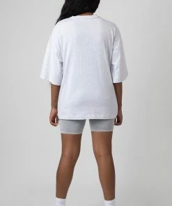 Kaiia EXPOSED SEAM OVERSIZED T SHIRT OATMEAL MARL CLOTHING
